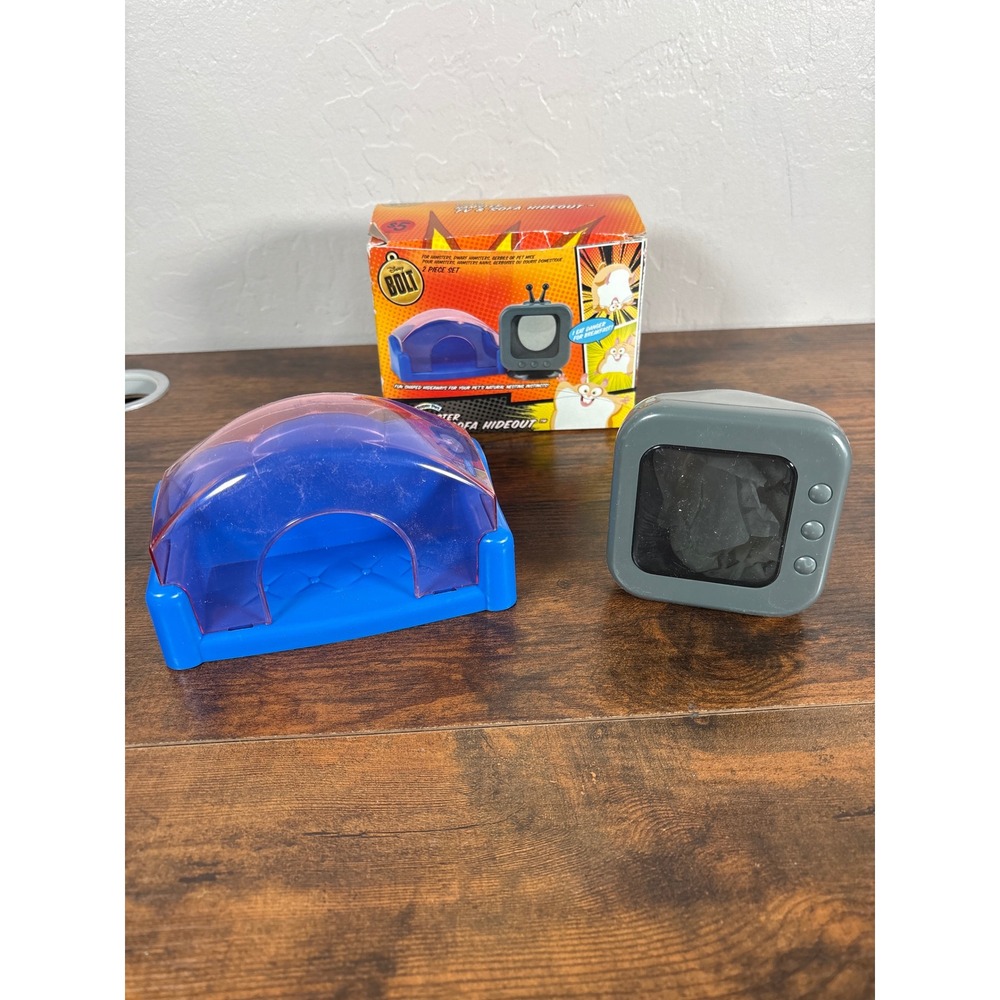 Disney Bolt Super Pet Hamster TV & Sofa Hideout 2 Piece Set Rhino Hamster Toy